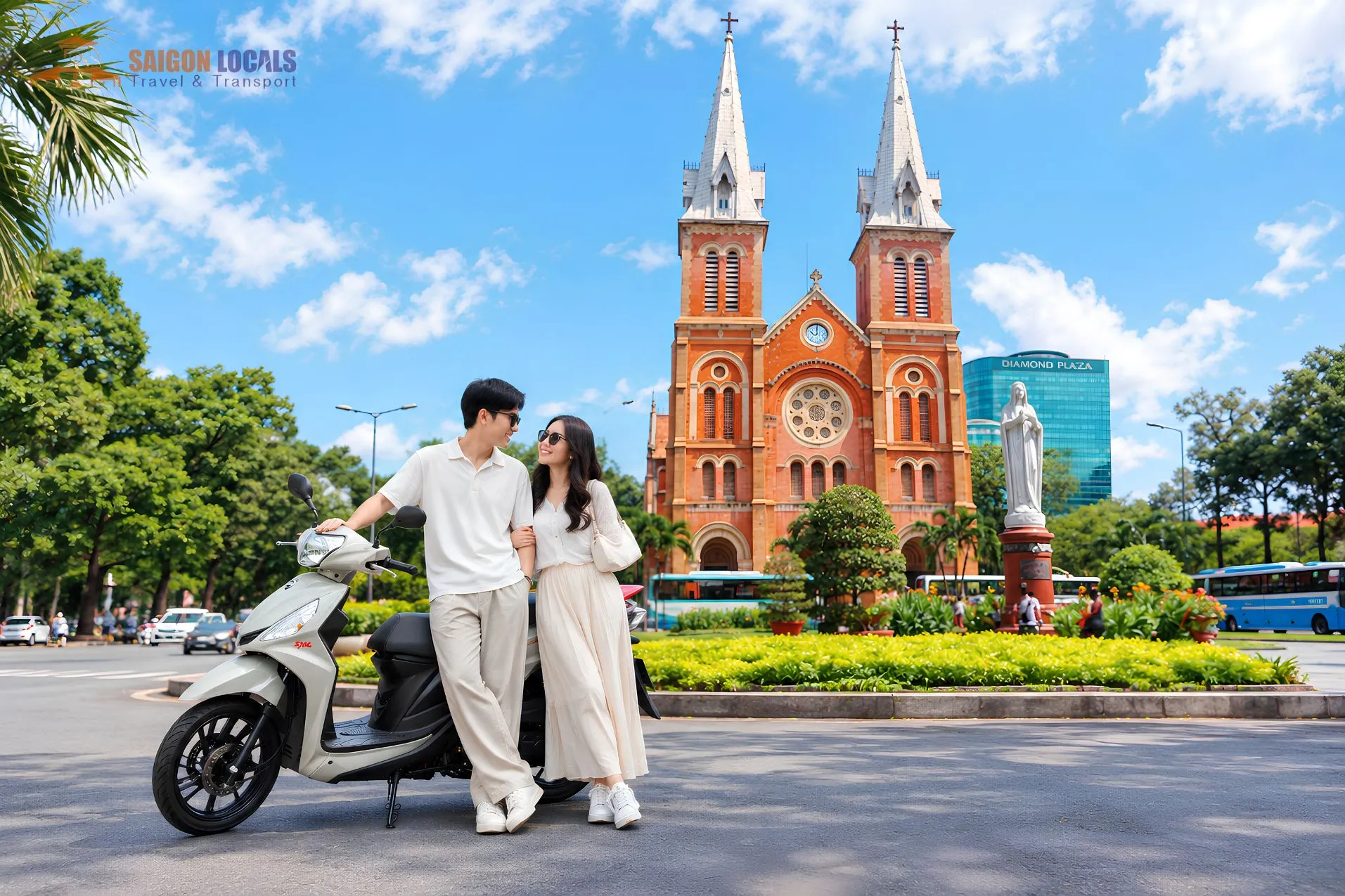 Notre Dame Cathedral Of Saigon By Motorbike - Saigon Locals