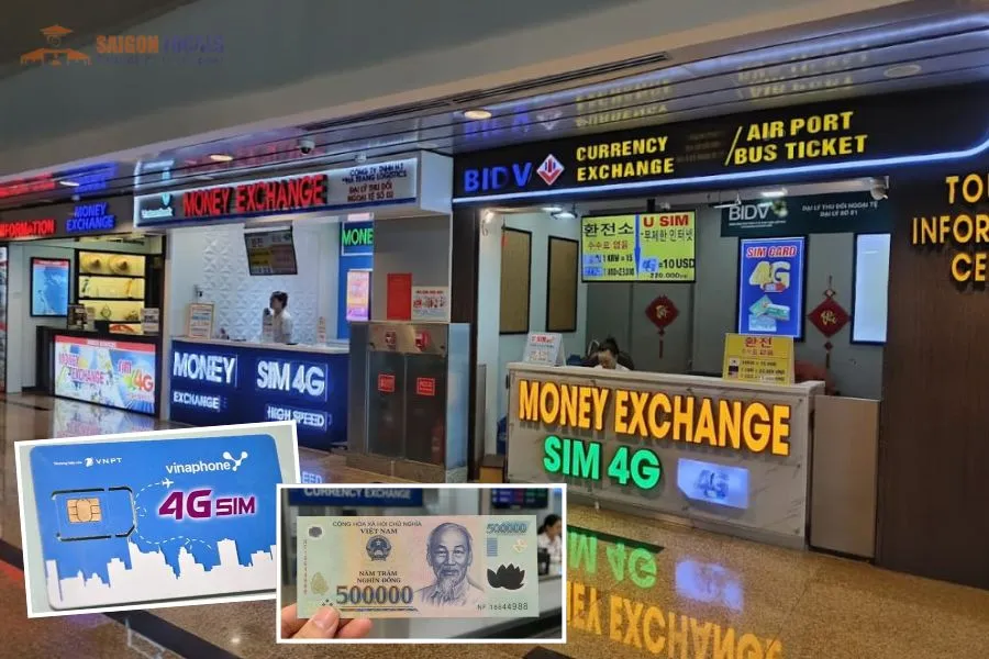 Local SIM Card / eSIM and ATMs & Currency Exchange area