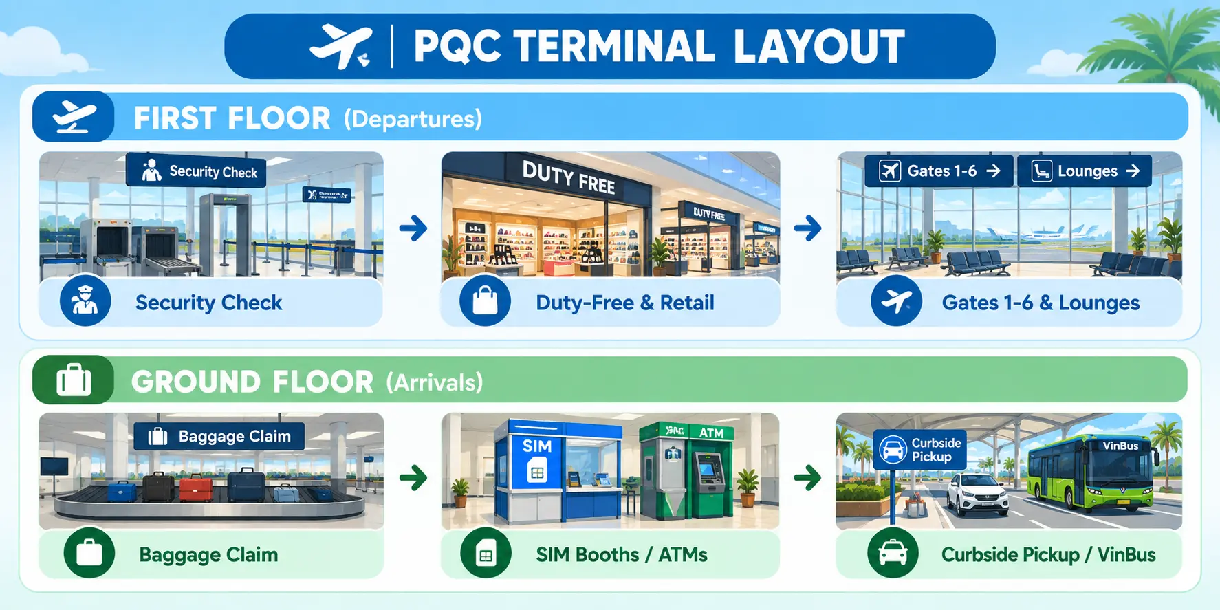 PQC terminal layout