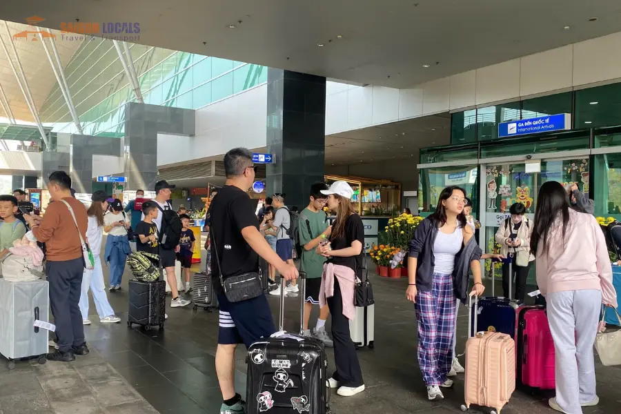 PQC international arrival exit area