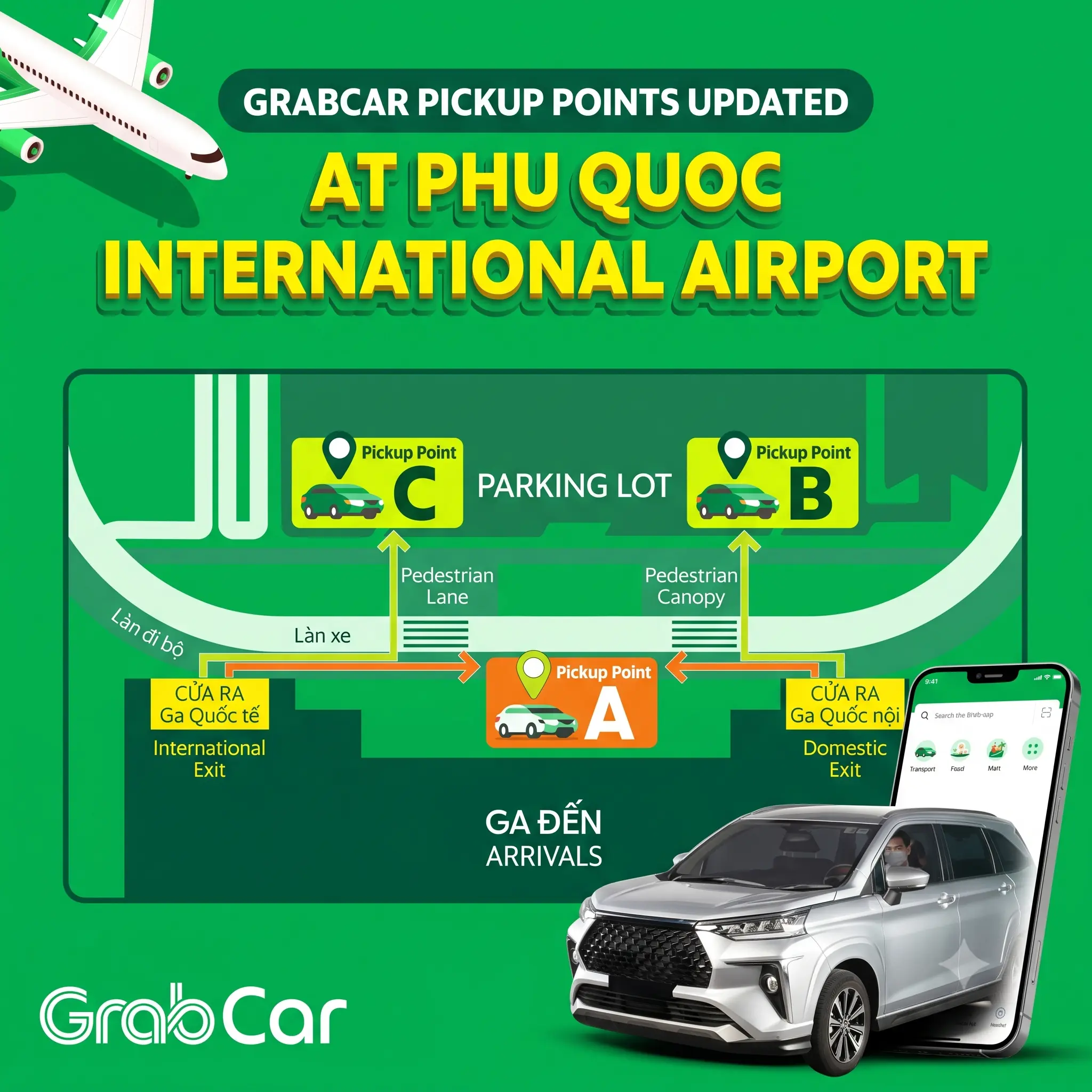 Grab pickup instruction